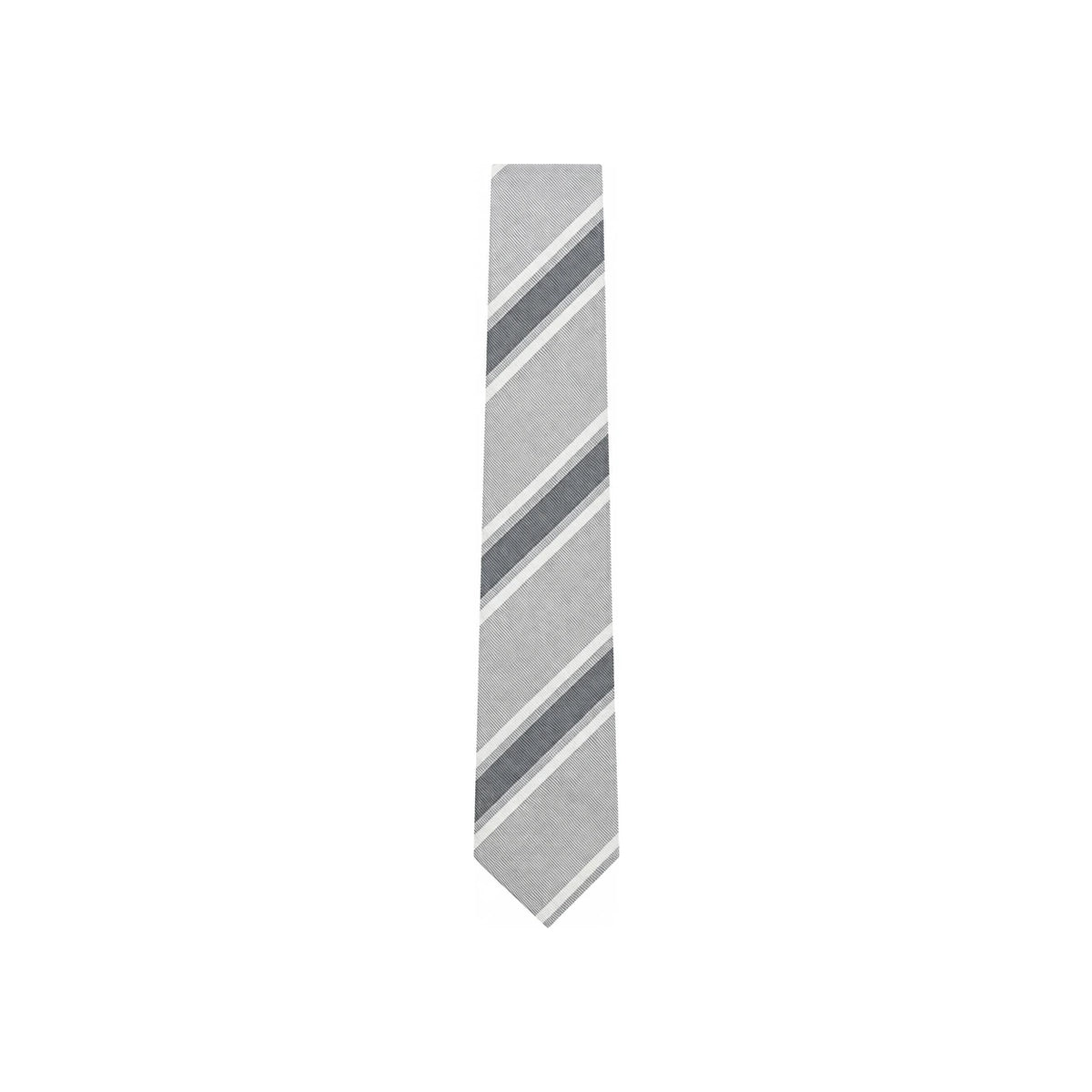 THOM BROWNE Mogador Classic Silk Tie Gray Men