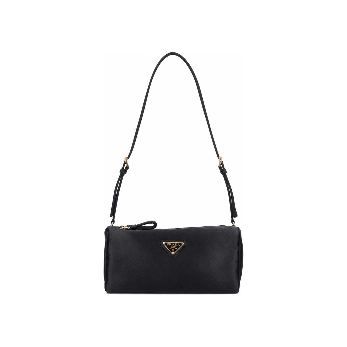 PRADA Satin Mini Shoulder Bag Black