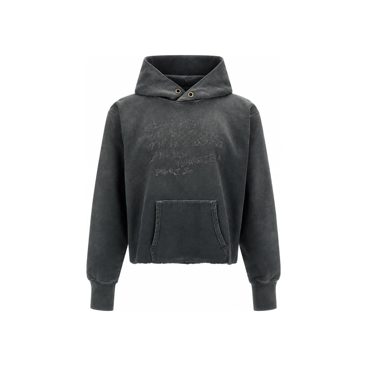 Maison Margiela Gray Cotton Pullover Hoodie for Women