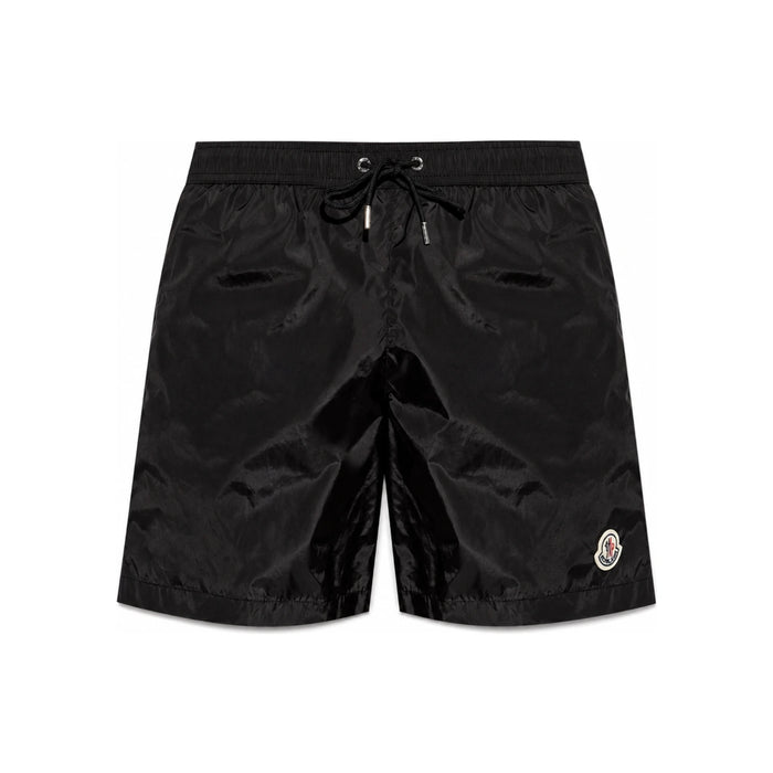 Moncler Men’s Logo Patch Swim Shorts Black 2C00013 5985M 999
