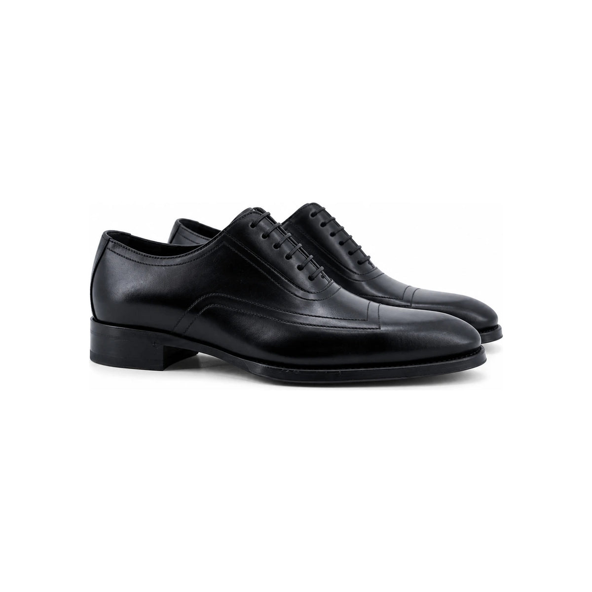GUCCI Black Leather Oxford Dress Shoes