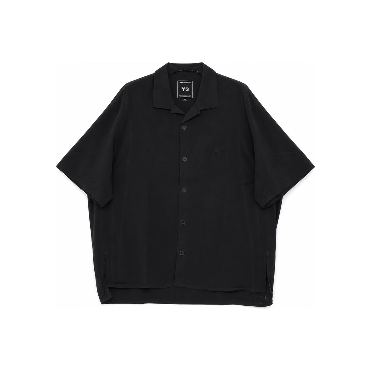 Y-3 Light Woven Short Sleeve Shirt with Y-3 Logo for Men KF6044