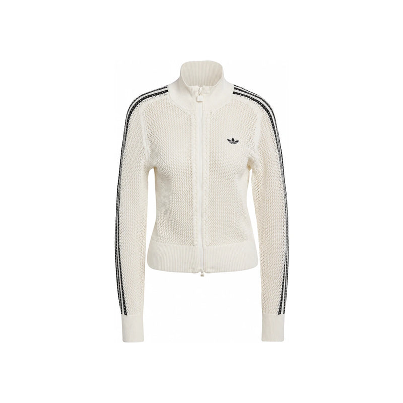Adidas Knit Crochet Firebird Track Top Jacket KC6496 Off White DOM