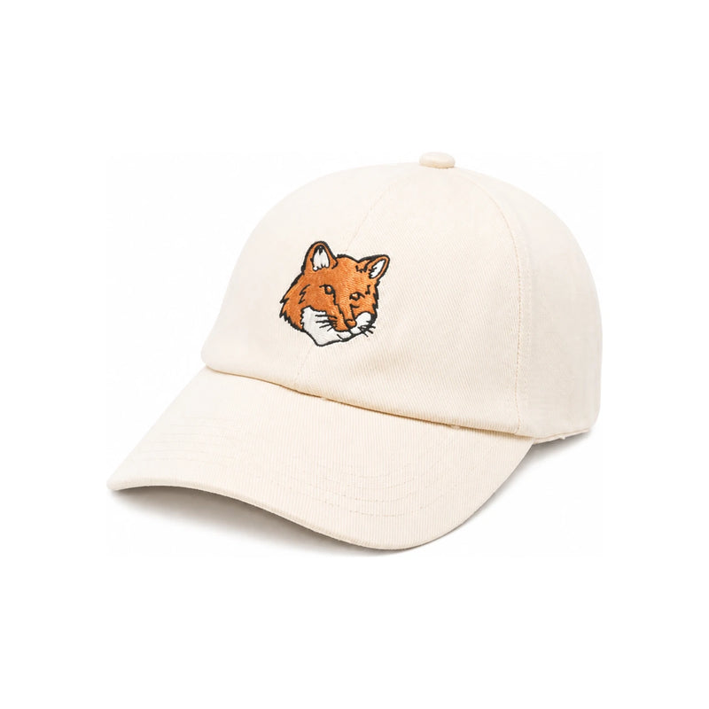 Maison Kitsune Fox Head Patch Cotton Cap Navy