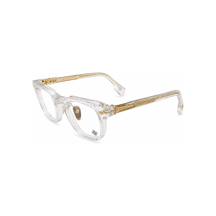 Chrome Hearts Crystal Gold-Tone Eyeglasses 49mm