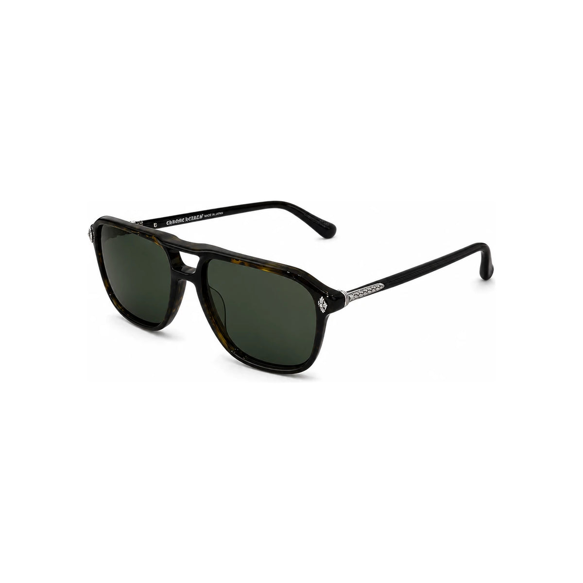 Chrome Hearts Black Leopard Zipper Boeing Sunglasses Unisex