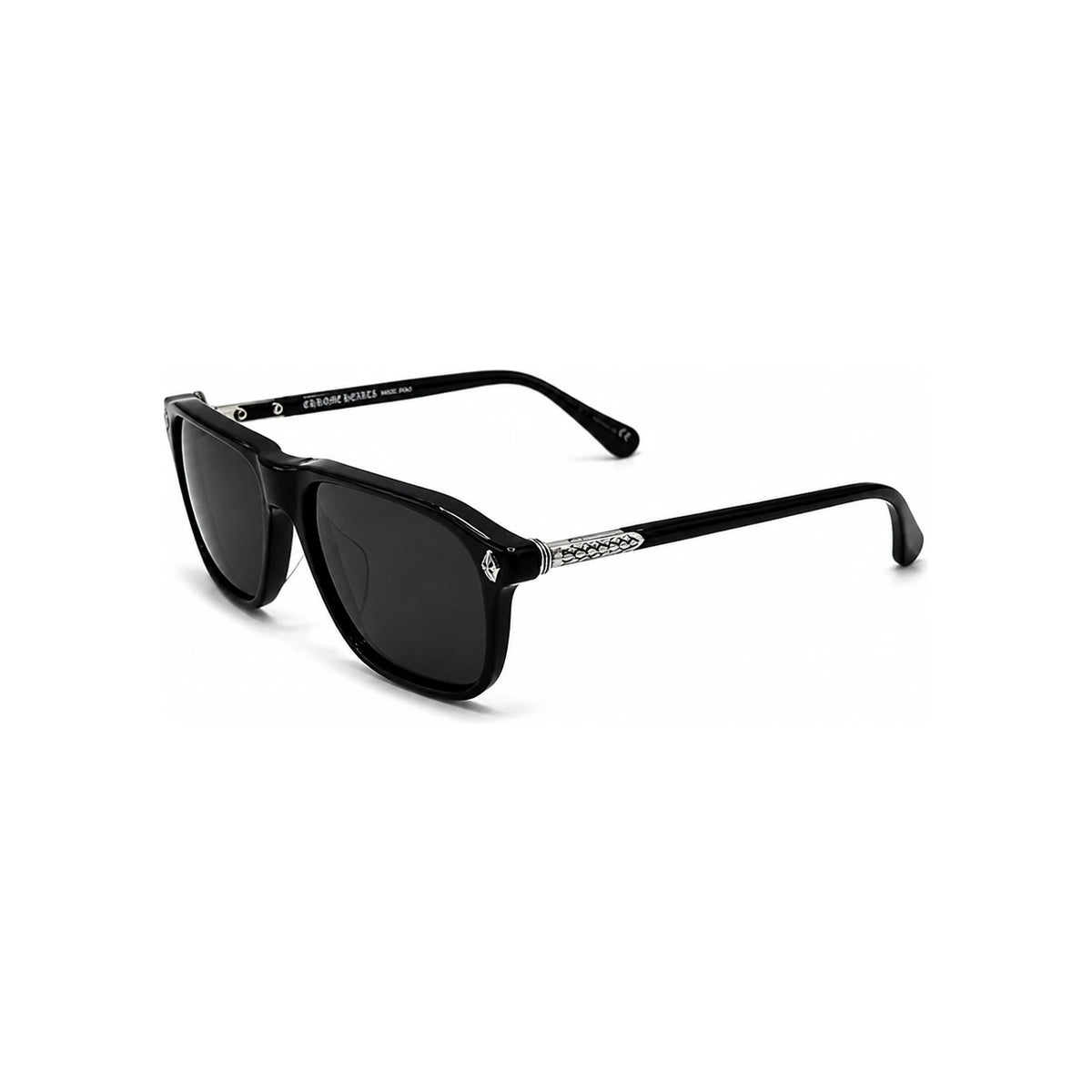 Chrome Hearts Black Zipper Aviator Sunglasses Glasses