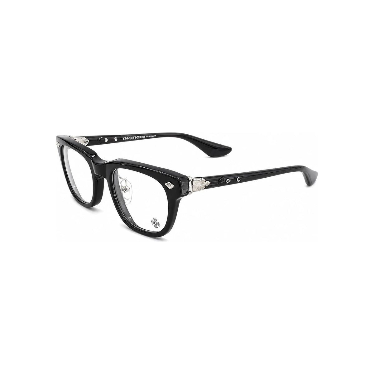 Chrome Hearts Baggins Asian Fit Black Plate Silver Eyeglasses