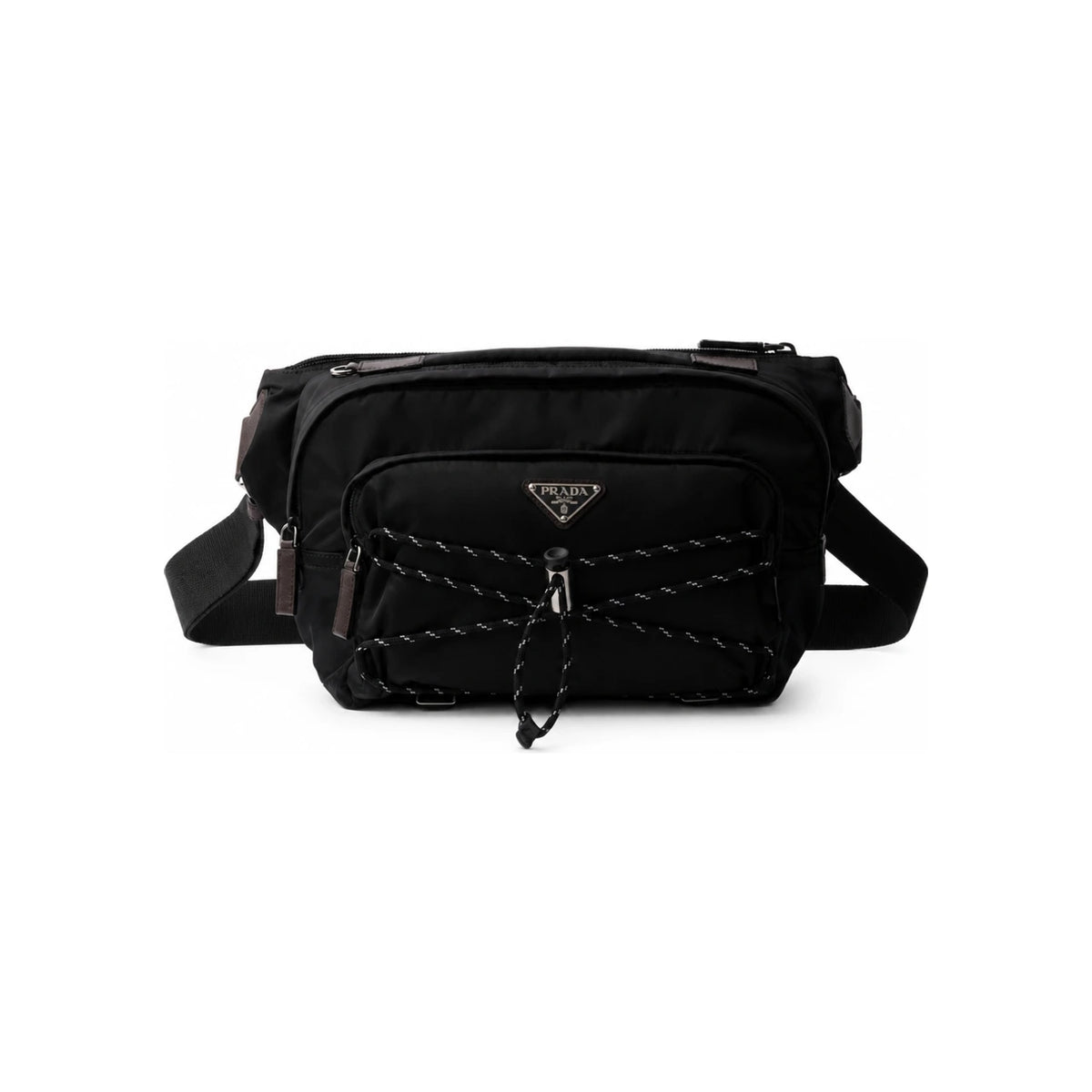 PRADA Speedlock Re-Nylon and Leather Crossbody Bag
