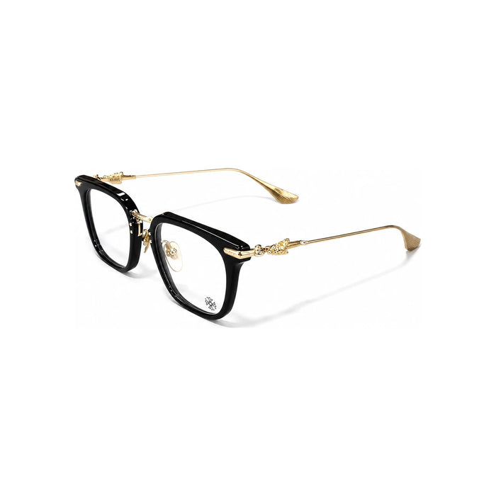 Chrome Hearts Kloako Black Gold Trim Eyeglasses