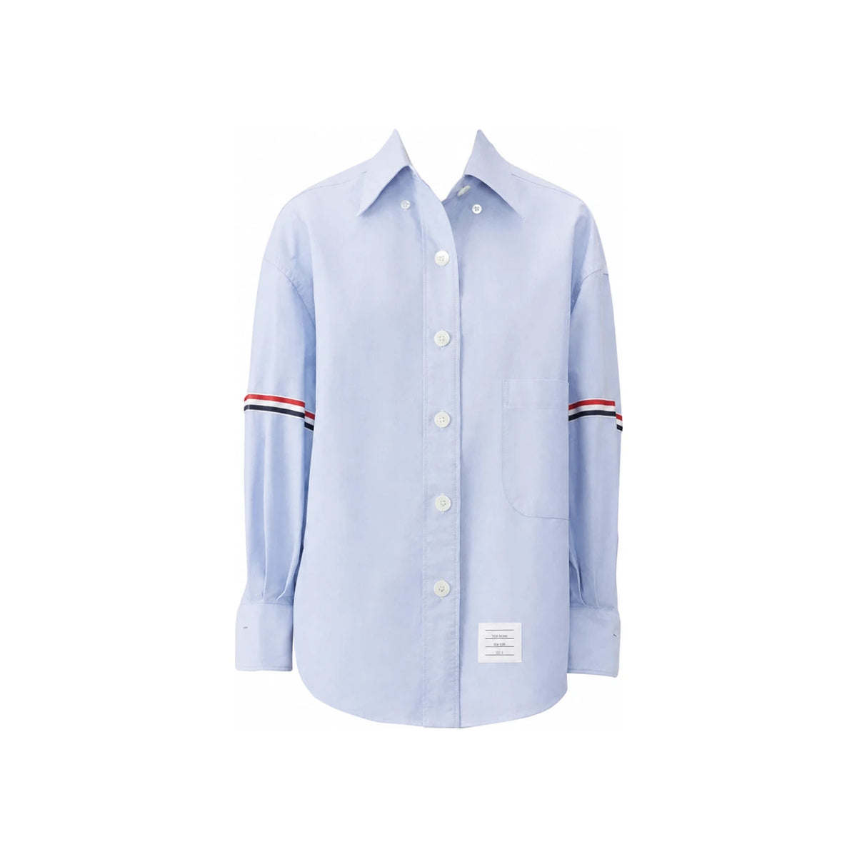 THOM BROWNE White Armband Supersize Women’s Shirt