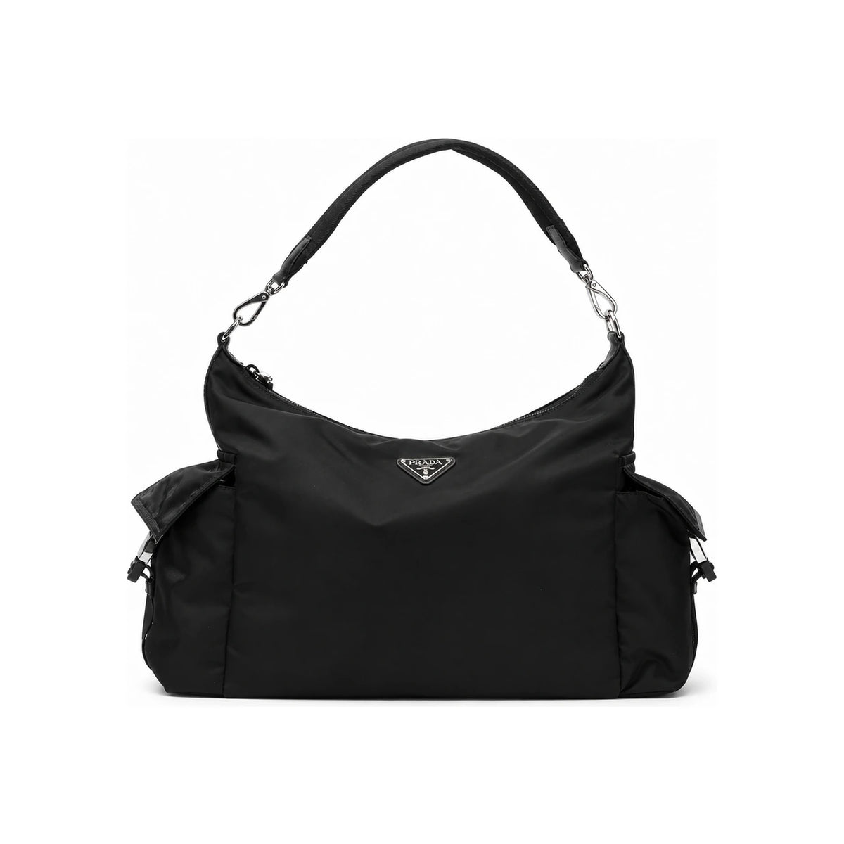 PRADA Men's Re-Nylon and Leather Explorer Tote Bag 2VH204 2DW3 F0002