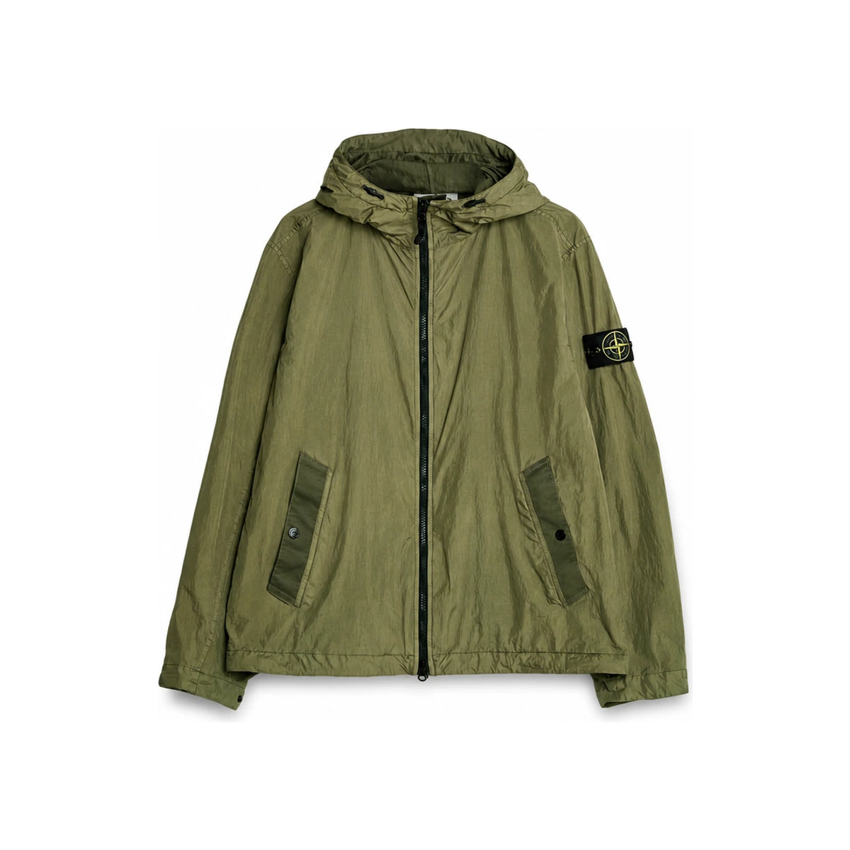 STONE ISLAND Crinkle Reps Antidrop Windbreaker Jacket Khaki