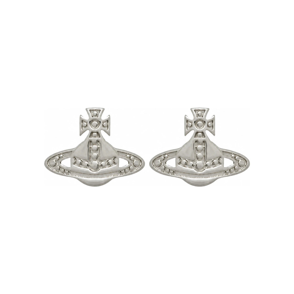 Vivienne Westwood Marinetta Earrings Silver-Tone Studs 6201038F 02P019 P019