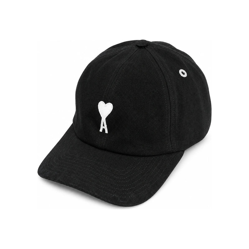 AMI Unisex Black Cotton Baseball Cap