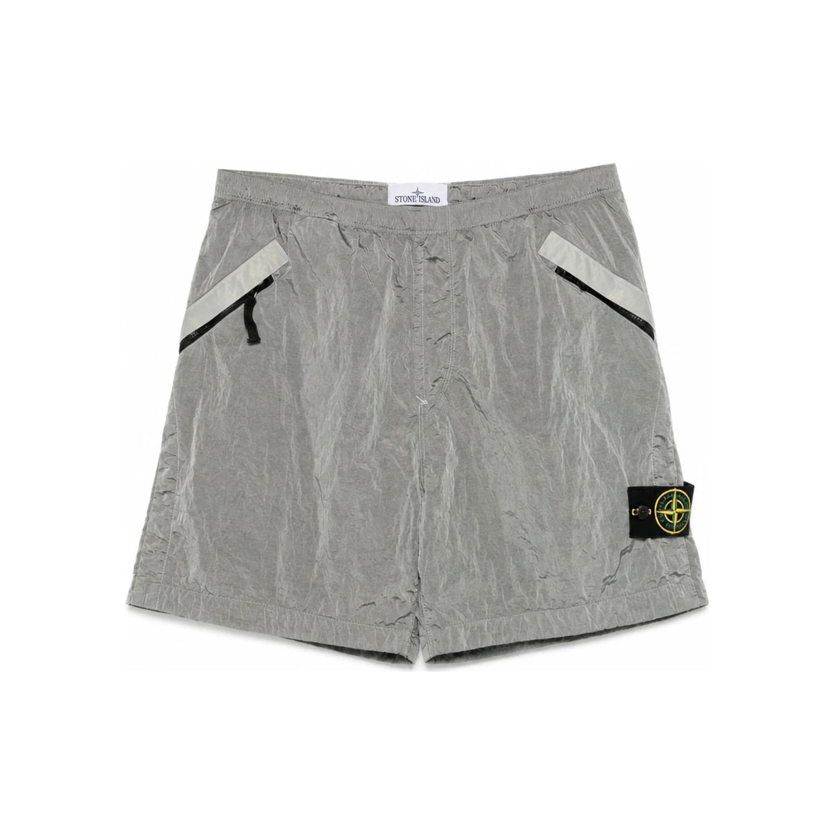 STONE ISLAND Grey Wappen Patch Bermuda Shorts L1S15 L100008 S0019 V0061