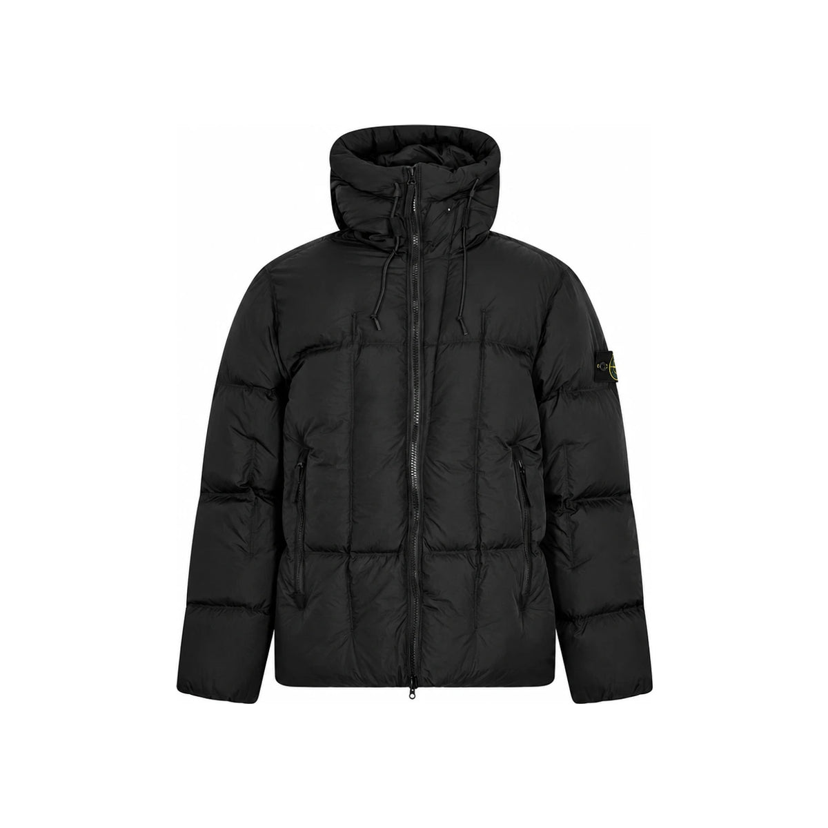STONE ISLAND Black Faded Light Nylon Tela Down Puffer L1S15 4100016 S0302 V0029