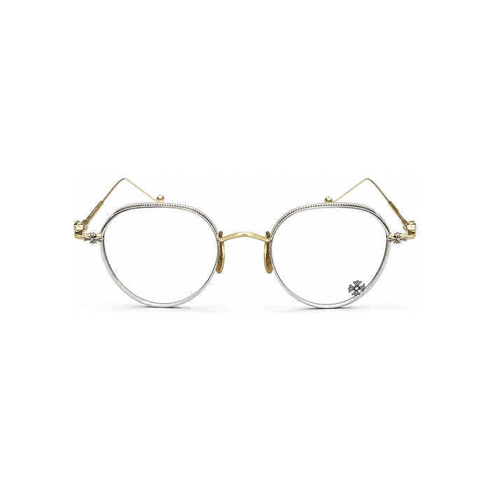 Chrome Hearts Gold Silver Vagasolace Eyeglasses Unisex