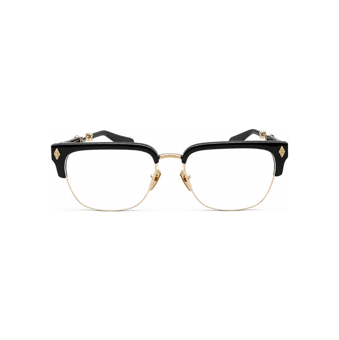 Chrome Hearts Black Gold Plate Eyeglasses Unisex