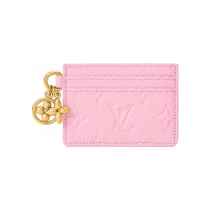 Louis Vuitton Confetti Pink LV Charm Card Holder Wallet
