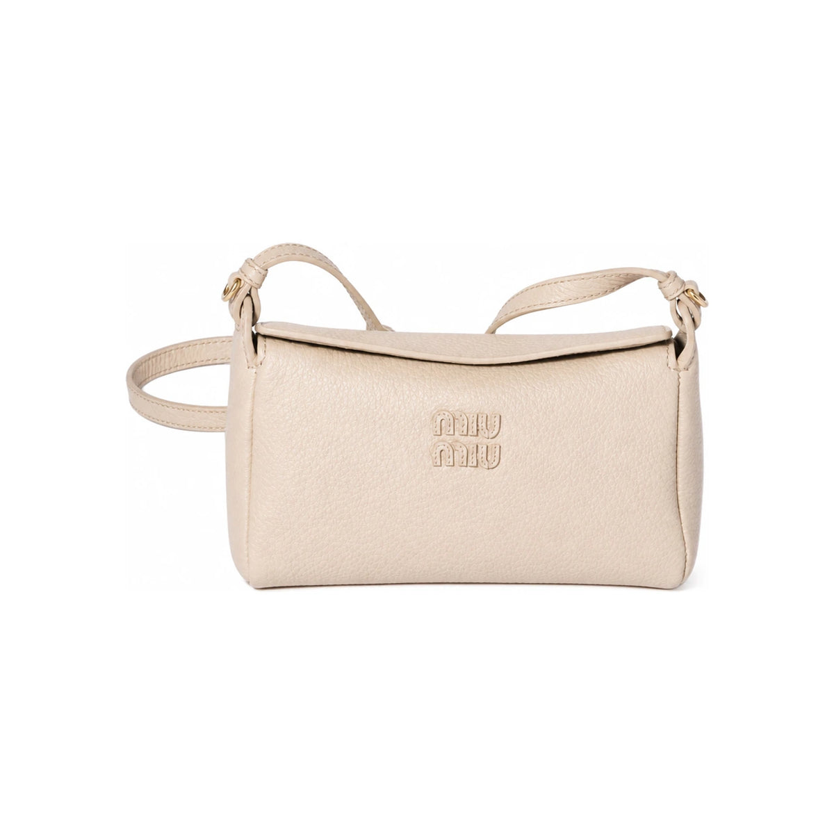 Miu Miu Small Half Moon Leather Crossbody Bag Pink 5NF462 2IFL F05C2