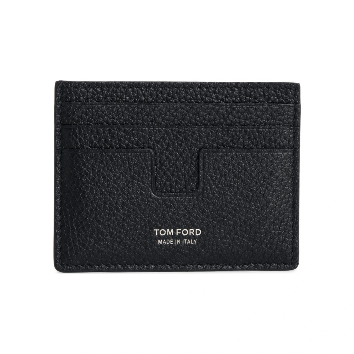 TOM FORD Grain Leather Men's Card Holder Wallet NAA