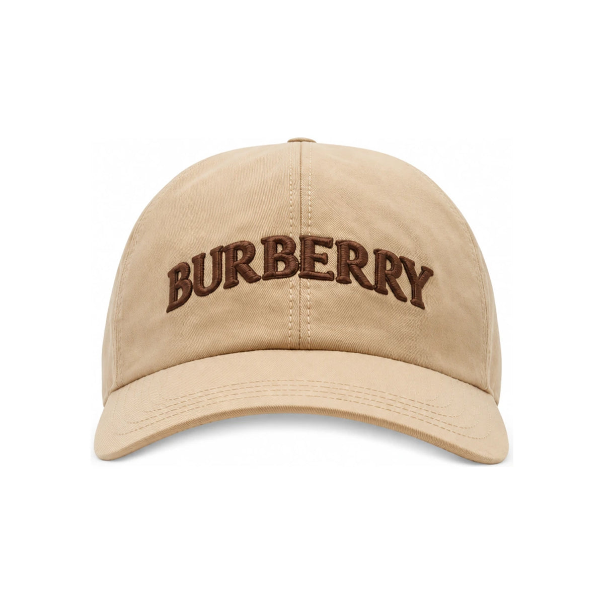 BURBERRY Black Cotton Logo Baseball Cap