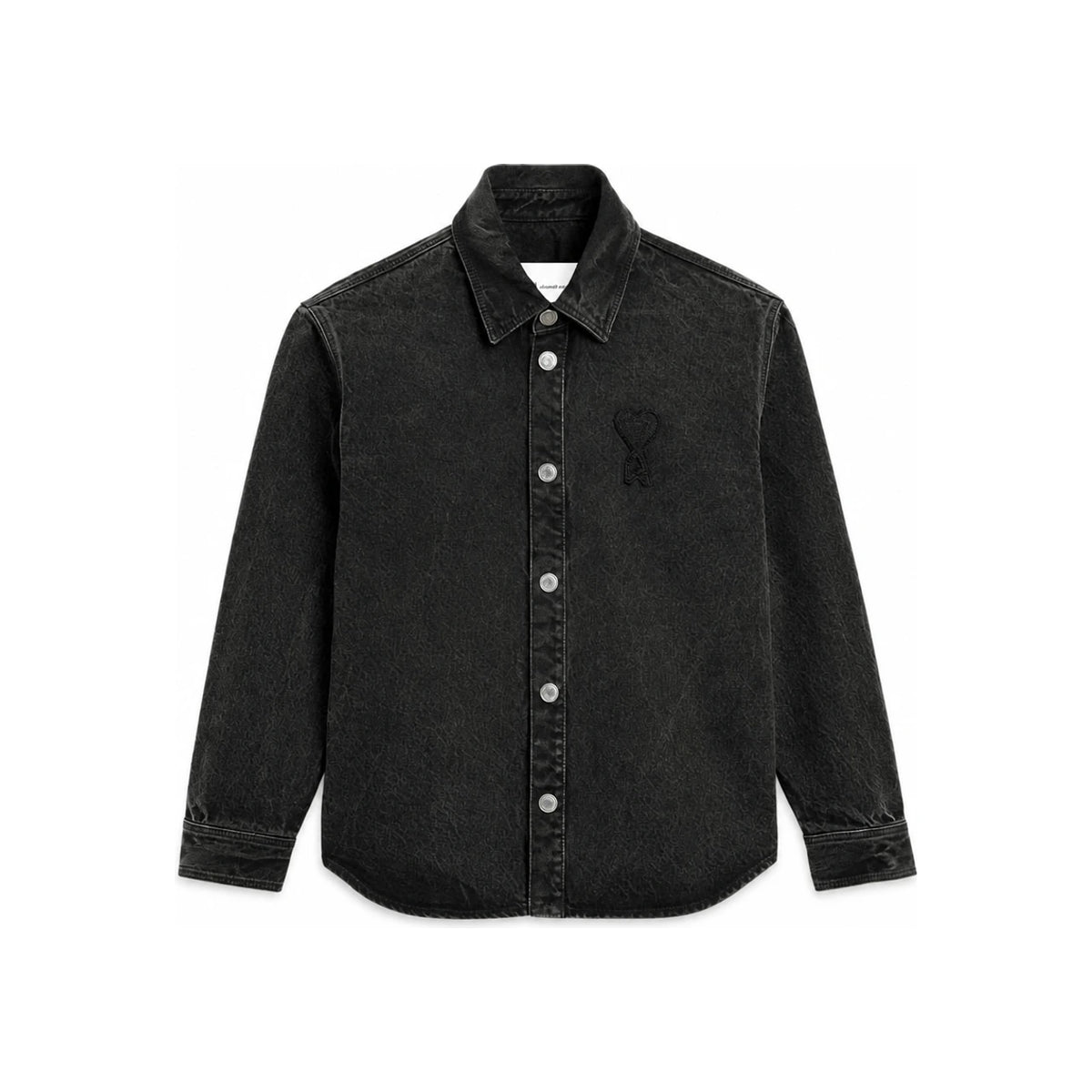AMI Cotton Knit Ami de Coeur Overshirt Shirt