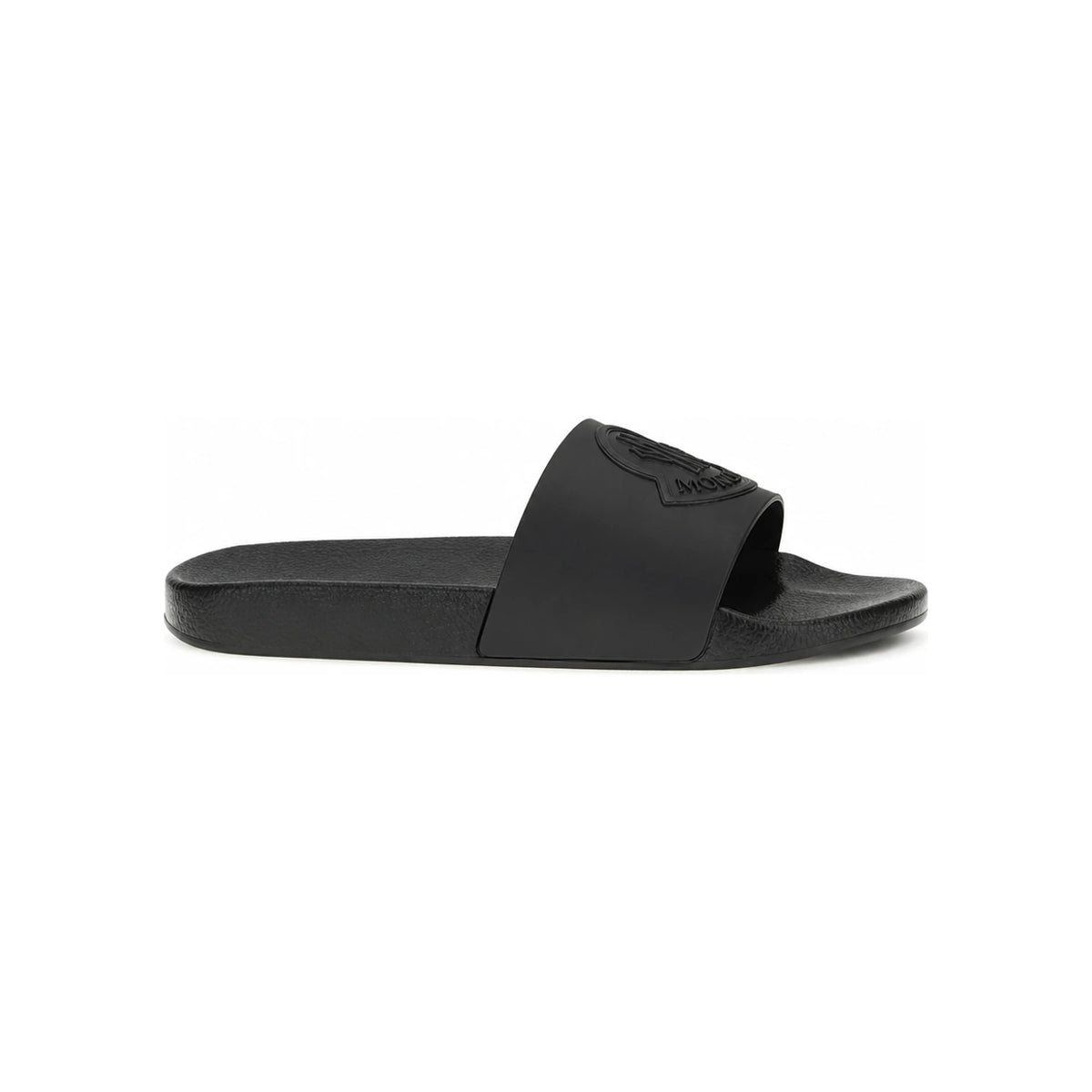 Moncler Black Logo Slide Sandals for Men