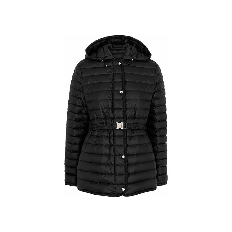 Moncler Black Belted Mid-Length Down Puffer Jacket 1A00142 595FE 999