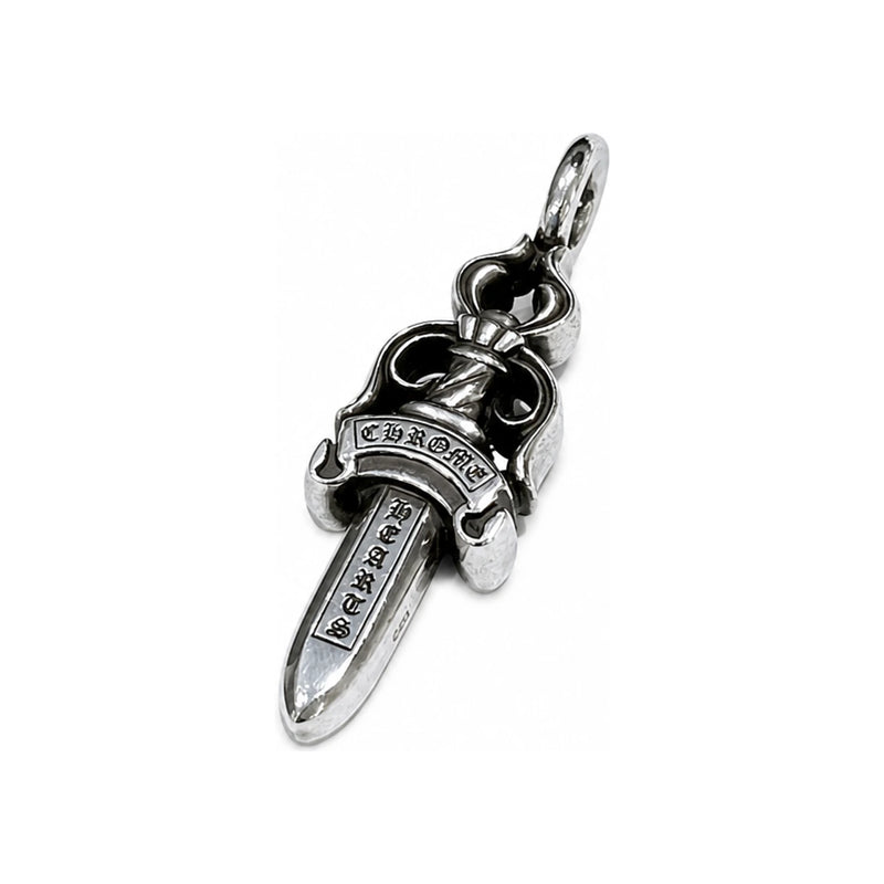 Chrome Hearts CH Double Dagger Charm Pendant Necklace