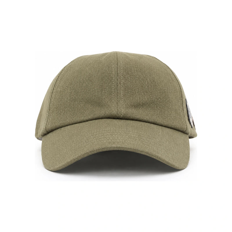 Maison Kitsune Double Fox Head Patch Cotton Cap Navy