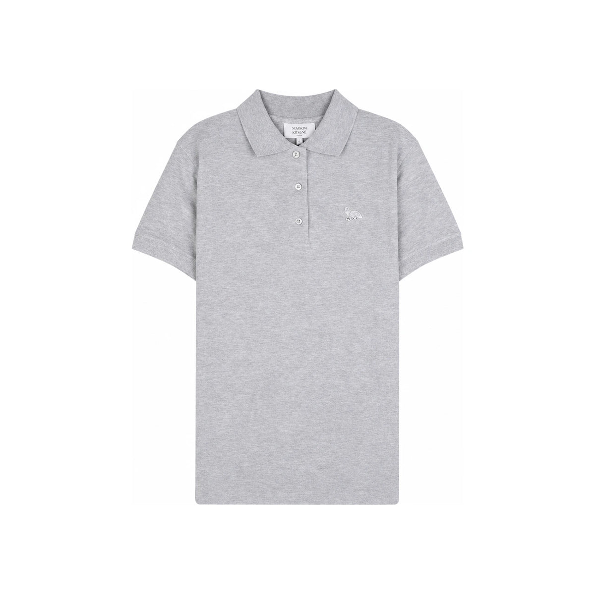 Maison Kitsune Women Baby Fox Polo T-Shirt Navy Cotton MW00202 KP0001 H120