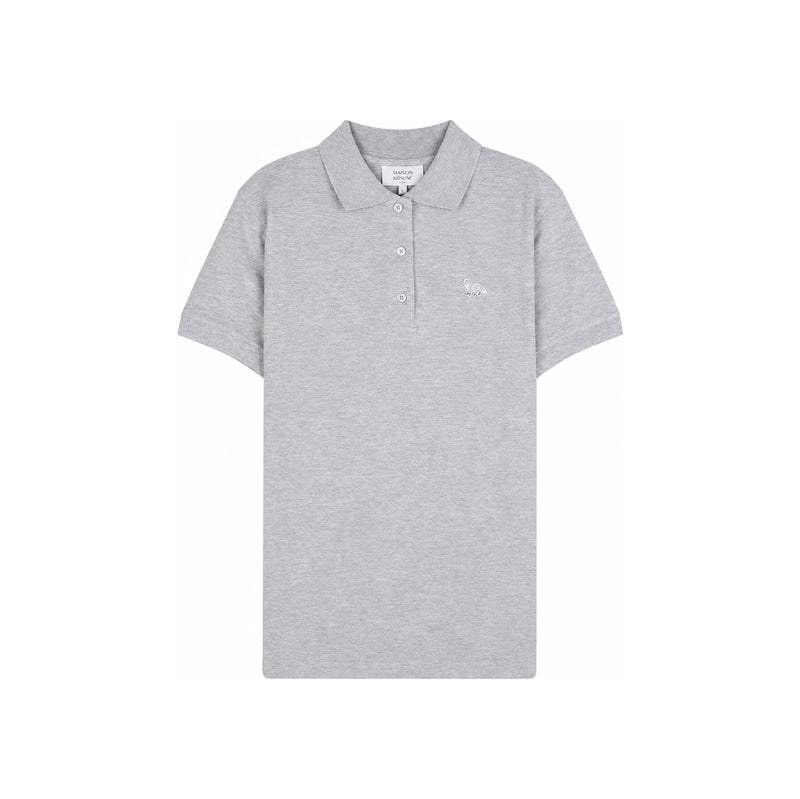 Maison Kitsune Women Baby Fox Polo T-Shirt Navy Cotton MW00202 KP0001 H120