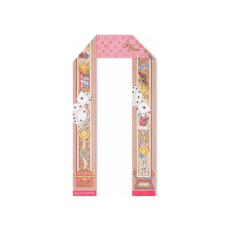 Louis Vuitton LV Journey Pink Bandana Scarf M98138