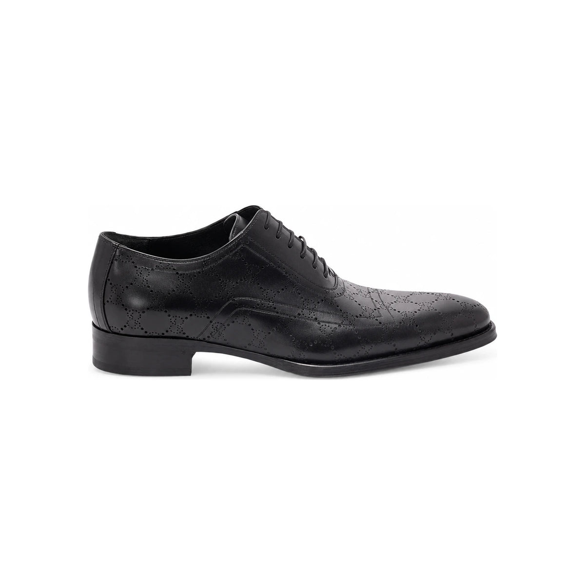 GUCCI Black Leather Oxford Dress Shoes