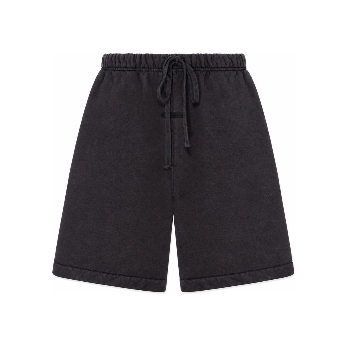 Fear of God Faded Black Cotton Drawstring Short Pants Men