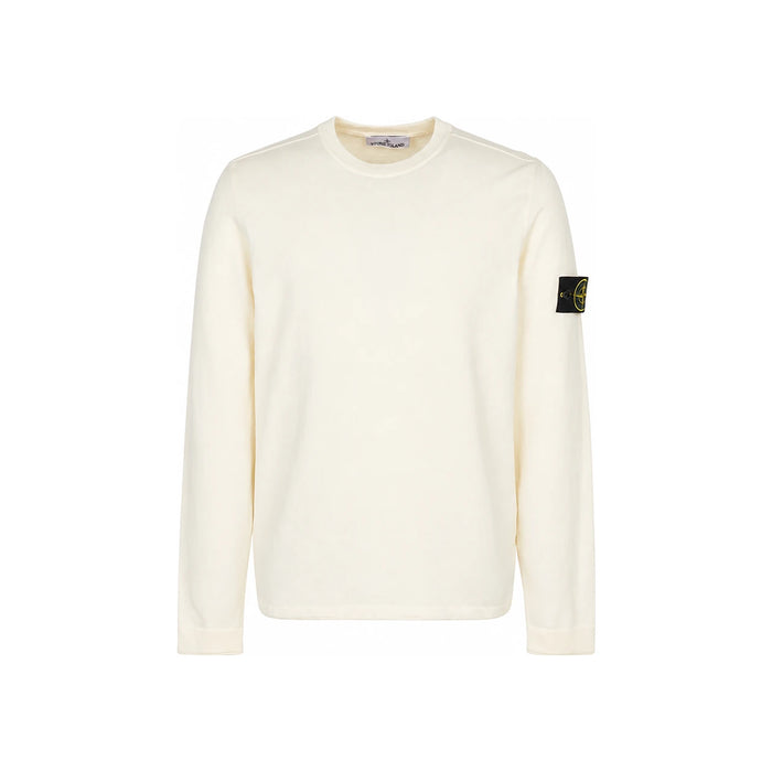 STONE ISLAND Organic Cotton Regular Fit Crewneck Sweatshirt