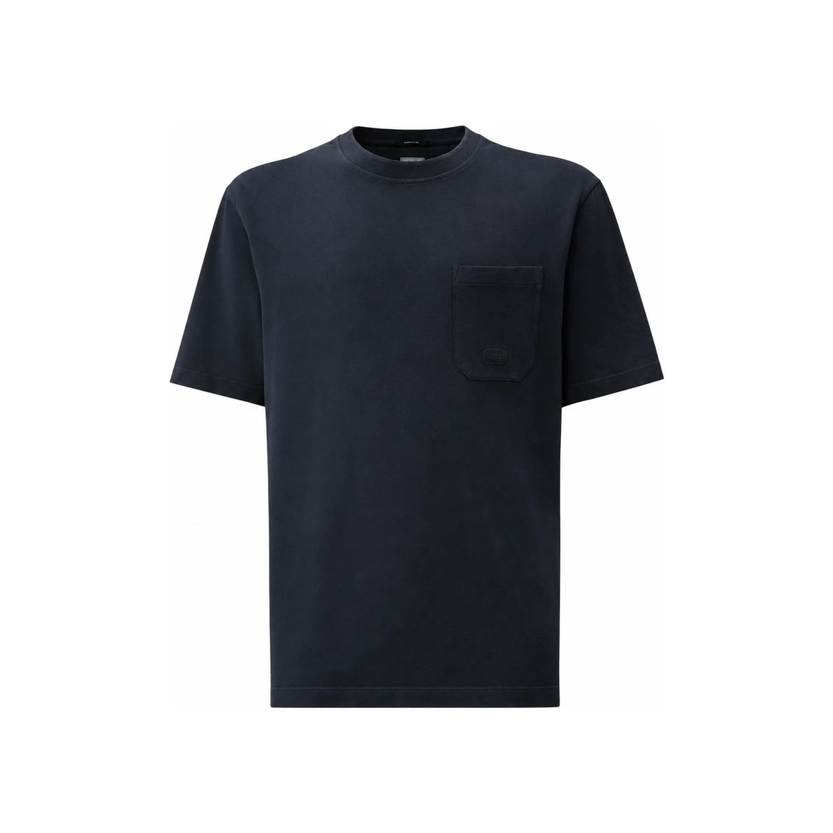 CP Company Pigment Dyed Pique Short Sleeve T-Shirt Navy Men
