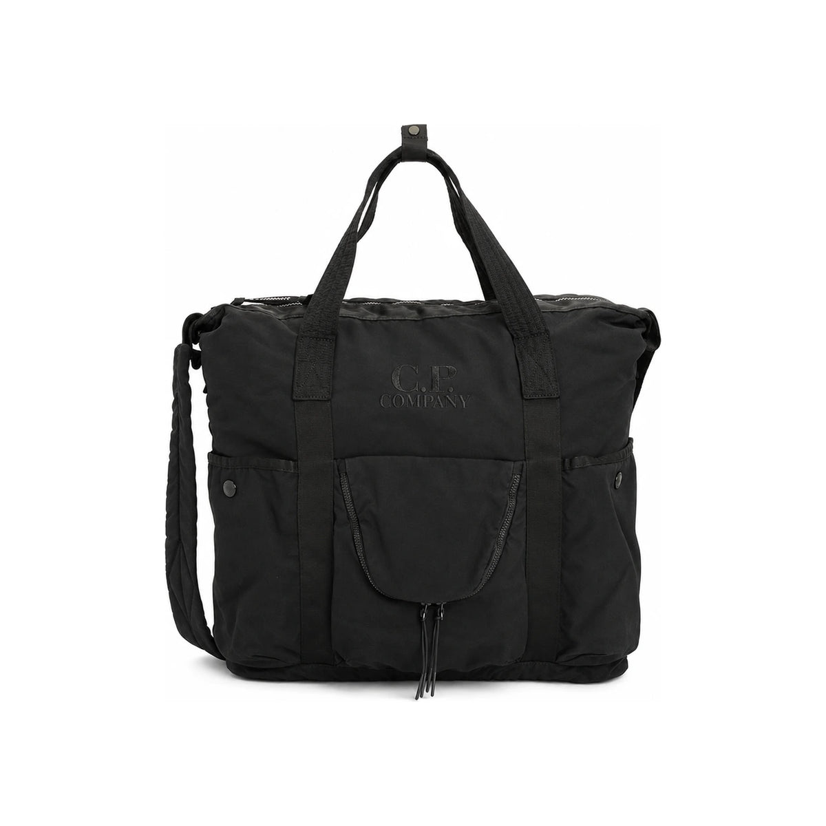 CP Company Black Nylon Tote Bag for Men