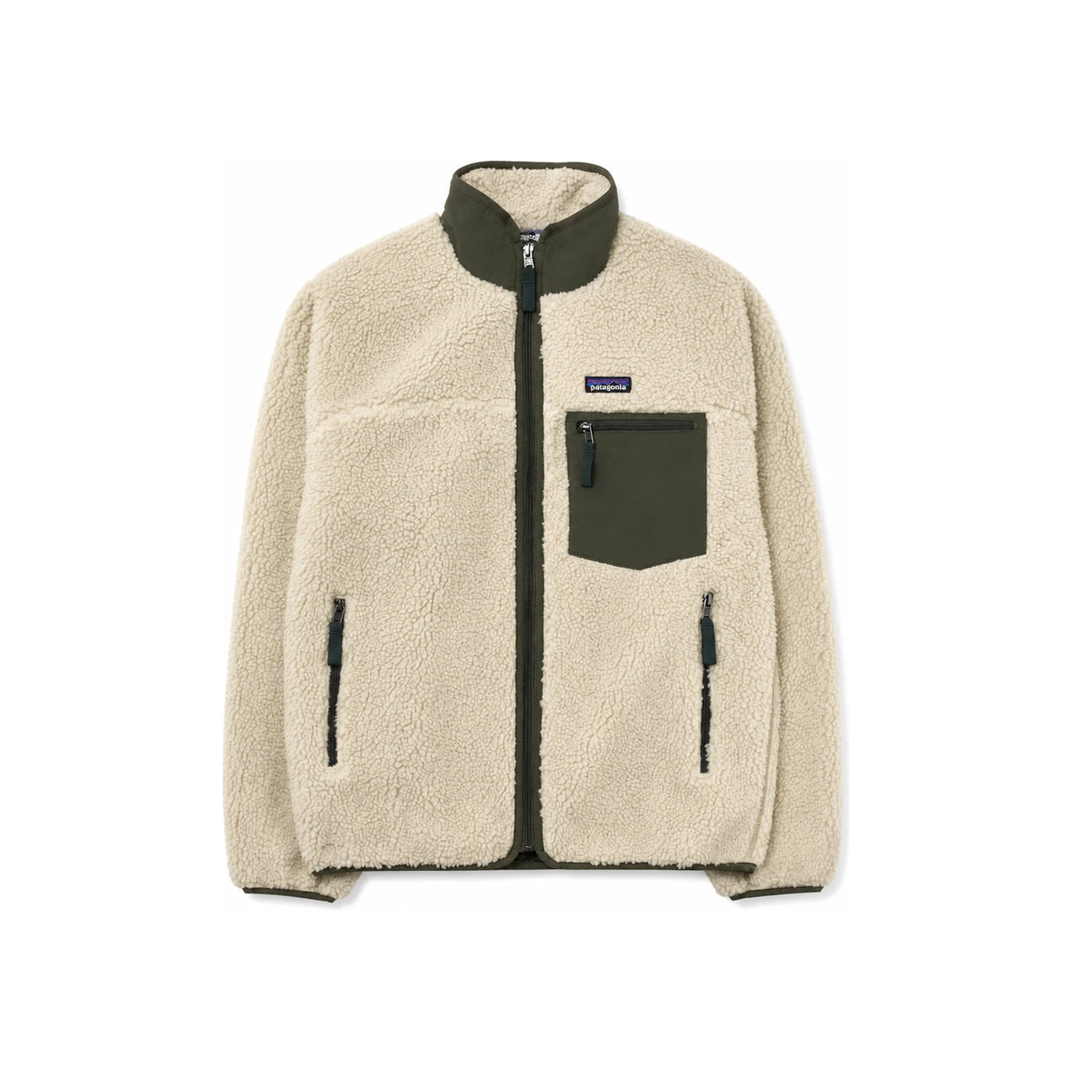 patagonia Classic Retro-X Fleece Jacket Dark Natural Basin Green