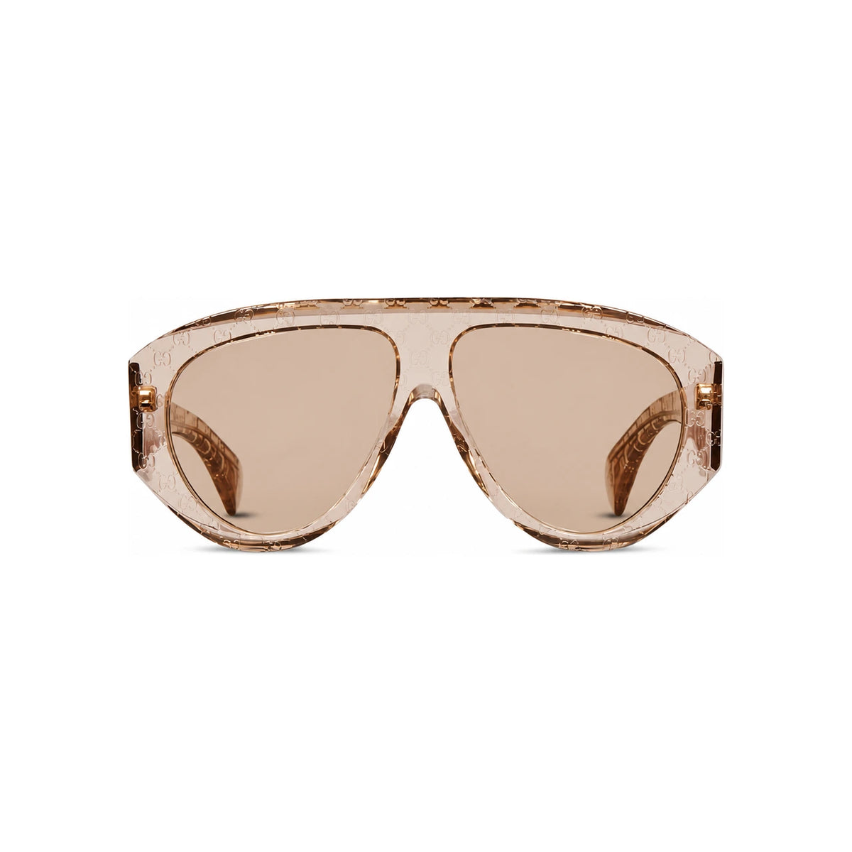 GUCCI Brown Acetate Cat-Eye Sunglasses