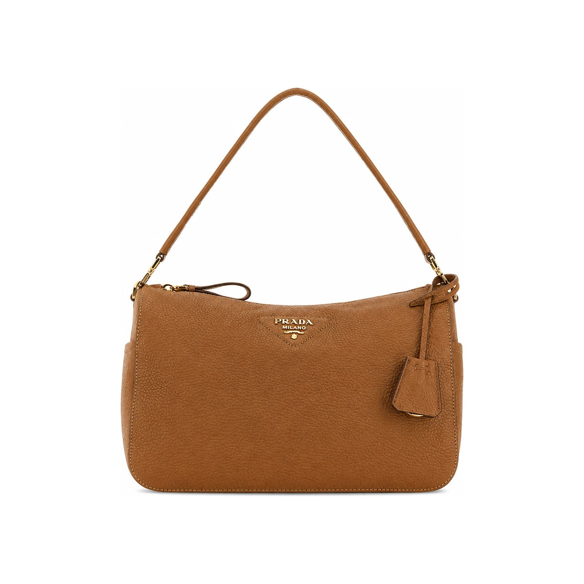 PRADA Black Vela Nylon Shoulder Bag