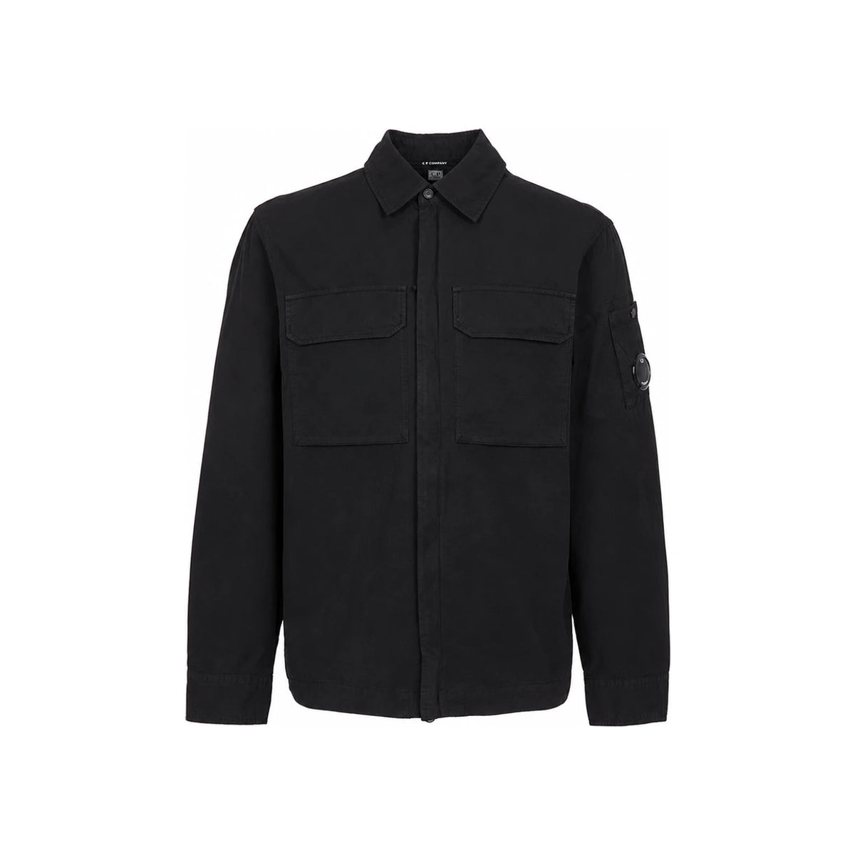 CP Company Men’s Overshirt Jacket Black Cotton Ripstop Jacket
