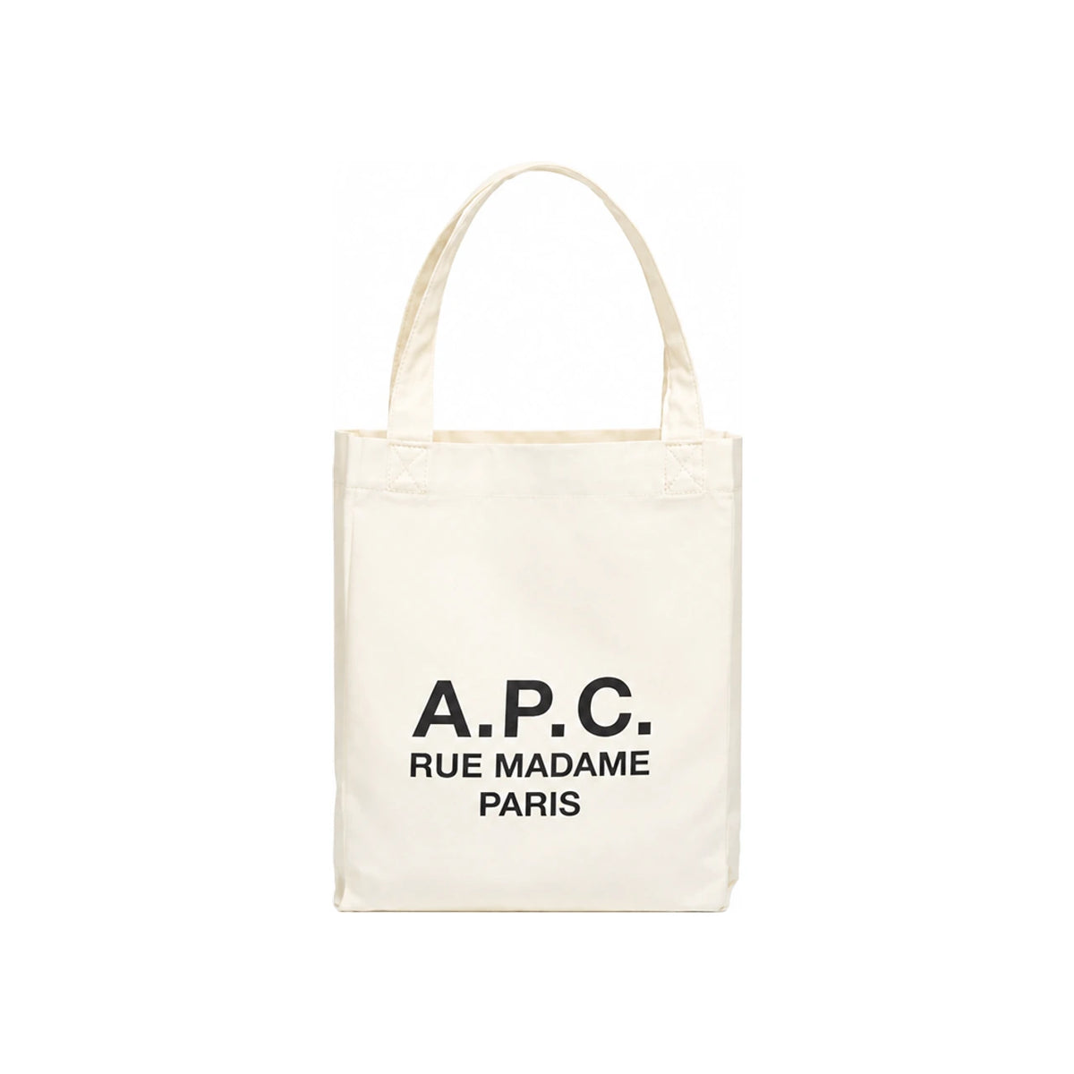 A.P.C. White LOU RUE Small Tote Bag M67065 AAD