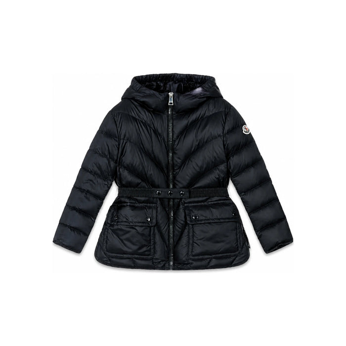 Moncler Navy Logo Patch Belted Down Puffer Jacket Women 1A00030 597YF 778