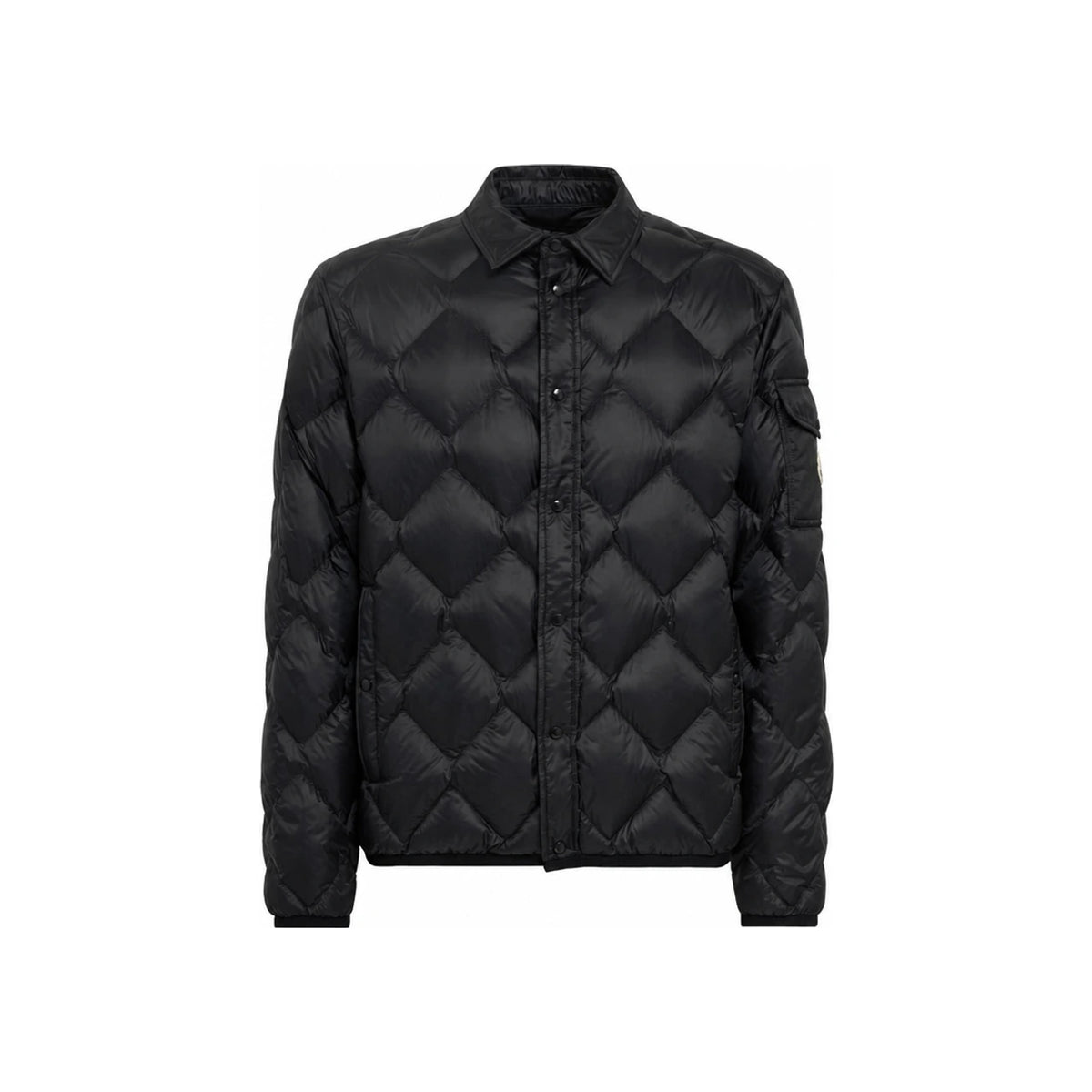Moncler Logo Patch Lightweight Down Jacket Black Men’s 1G00006 597XQ 999