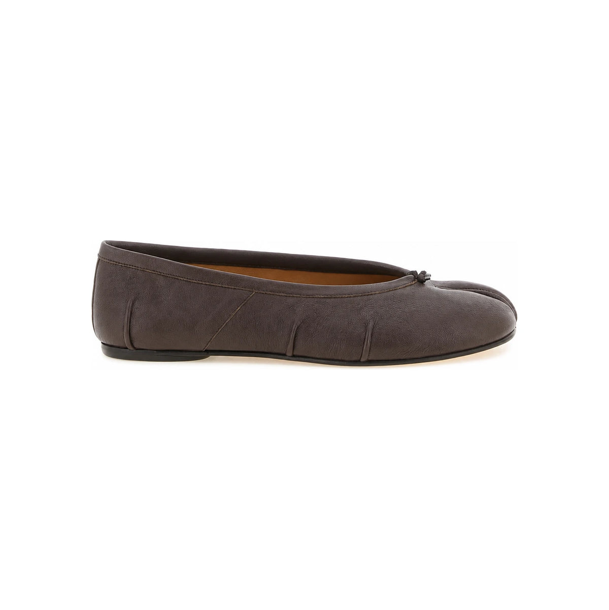 Maison Margiela Tabi New Ballerina Flats Beige Leather