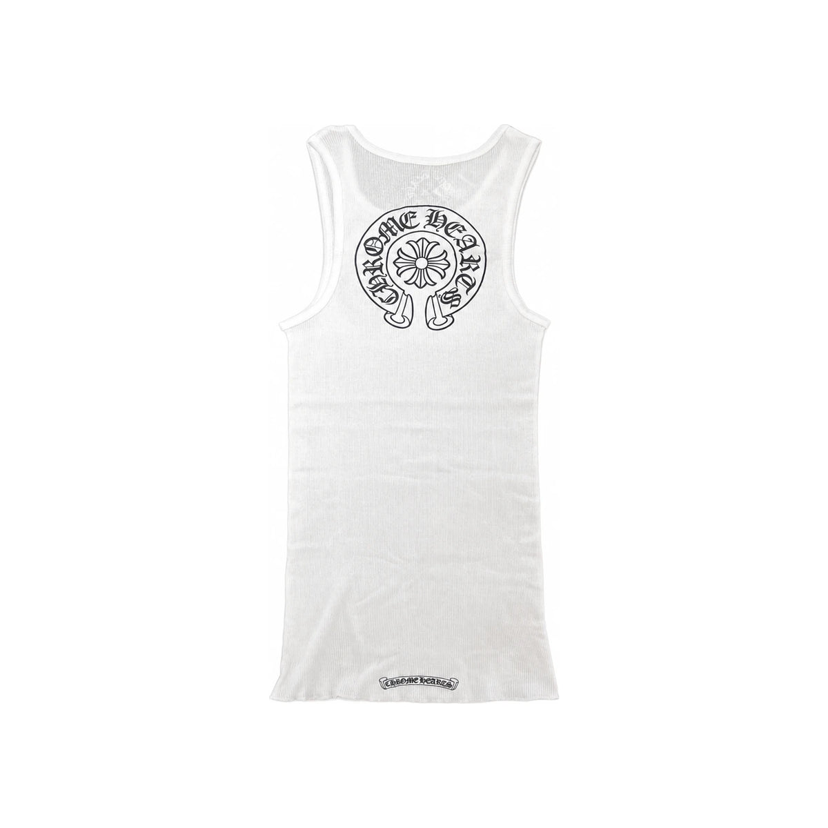 Chrome Hearts Horseshoe Long Tank Top Sleeveless White