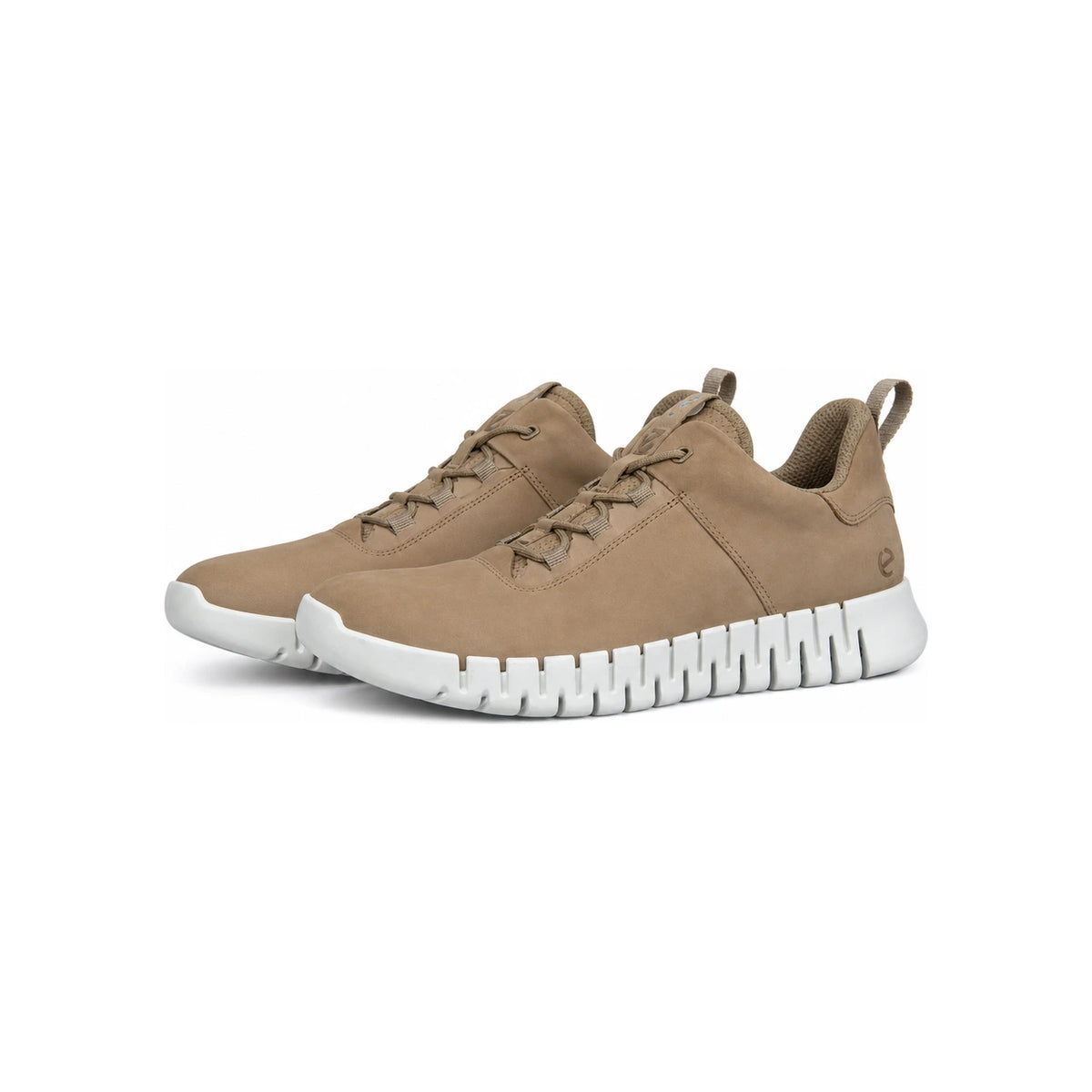 ecco Groove Nutmeg Brown Leather Low-Top Sneakers Men